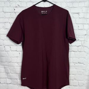 Men's Burgundy Bylt Basics T-Shirt Size Large